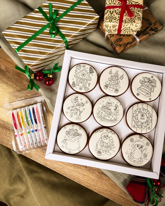 Piparkūkas "Izkrāso un apēd" Ziemassvētki II (9 gab.)