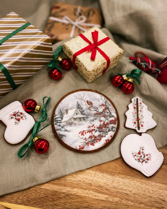 Piparkūka “Ziemassvētku rits” (1 gab.)